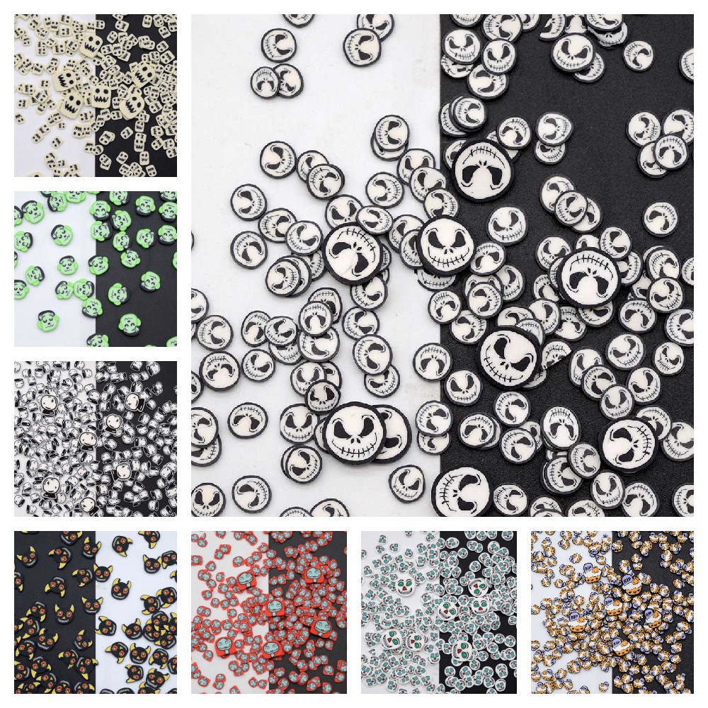 Art Craft Flower Making - 100g/Lot Polymer Cute Halloween Ghost Skull