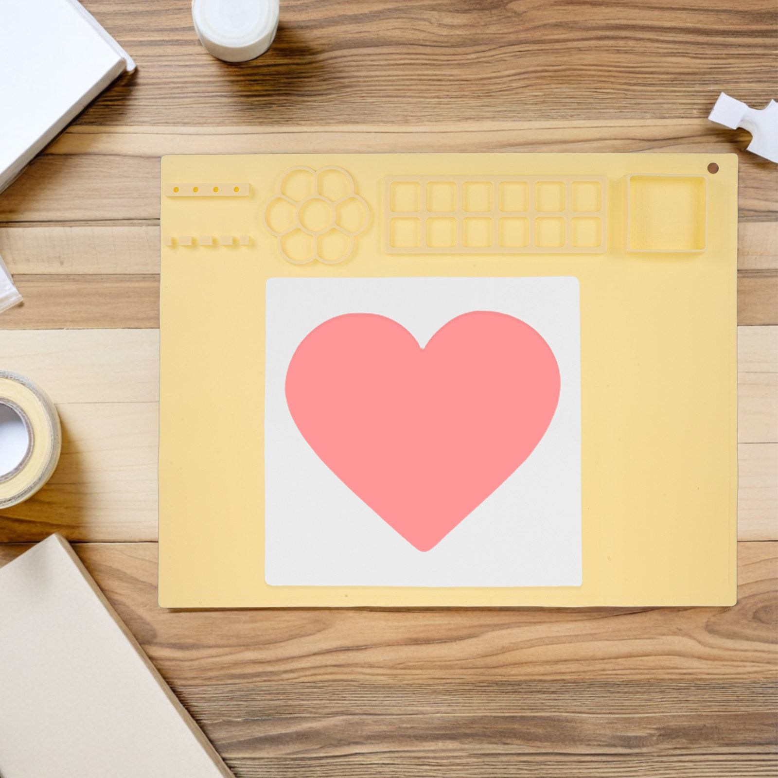 Art And Craft Valentine - 7Pcs DIY Stencils Templates Heart Shape