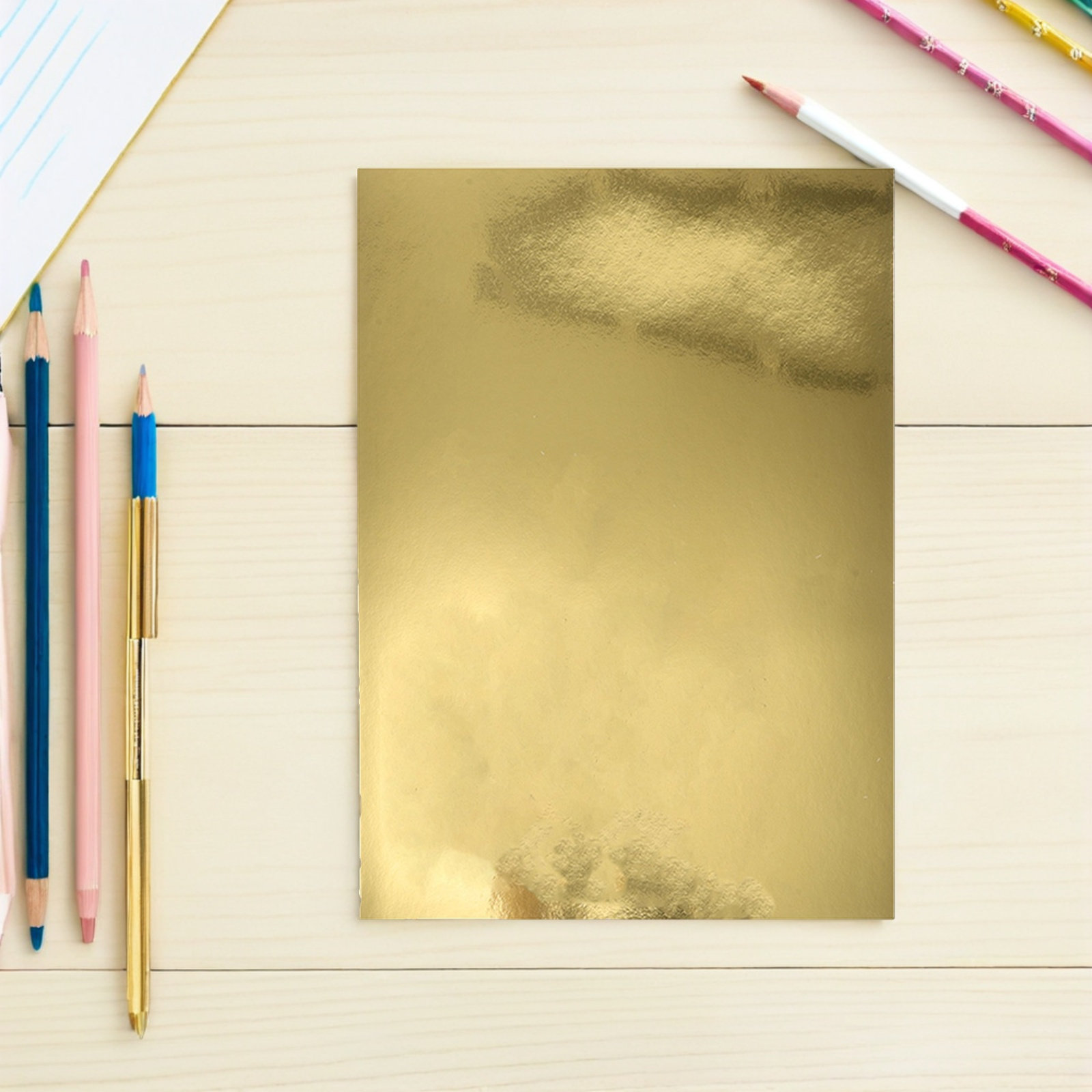 Art Craft Mirror - 50Pcs Metallic Mirror Cardstock Paper A4