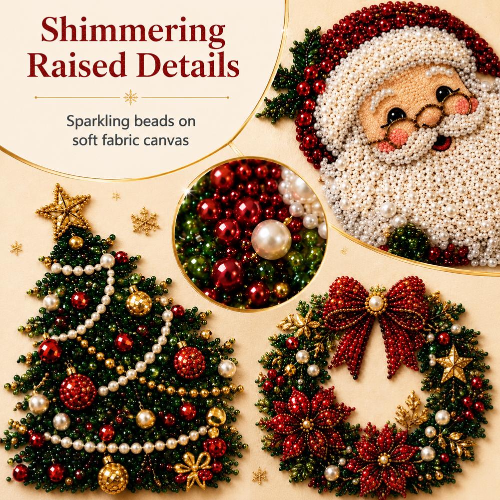 Christmas Santa Claus Pearl Ar - Art Craft Adult review and price
