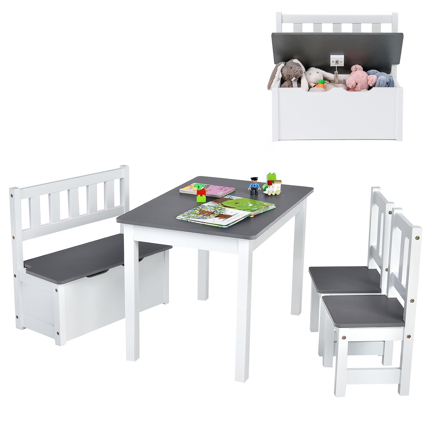 Wood Kids Table & Chair Set wi - Art Craft For Toddlers review and price