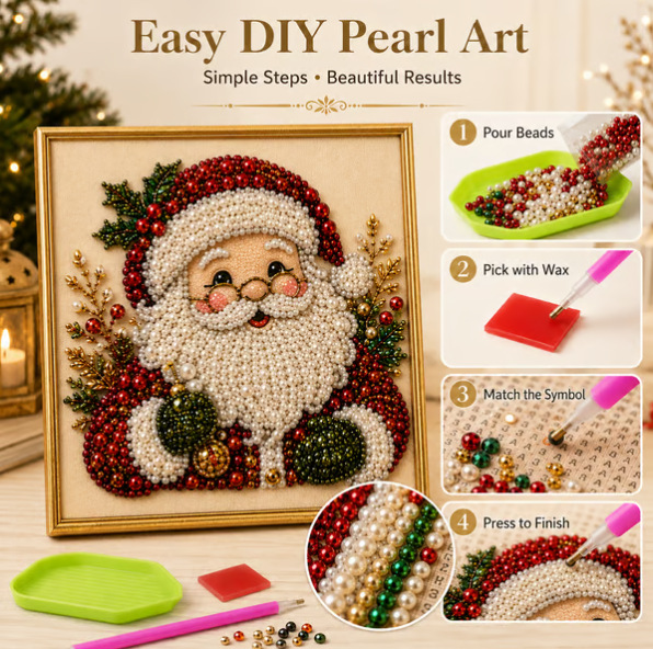 Christmas Pearl Diamond Painti - Art Craft Adult review and price