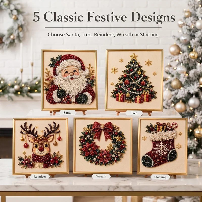 Christmas Pearl Diamond Painti - Art Craft Adult review and price
