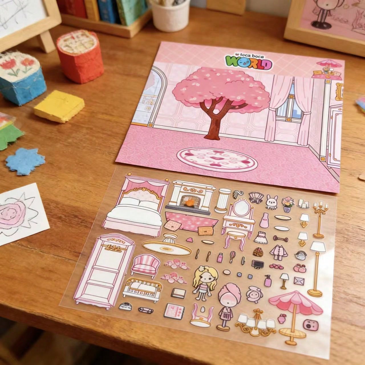 Pink Sakura Tree Hotel Room DI - Art Craft 6 Year Old review and price