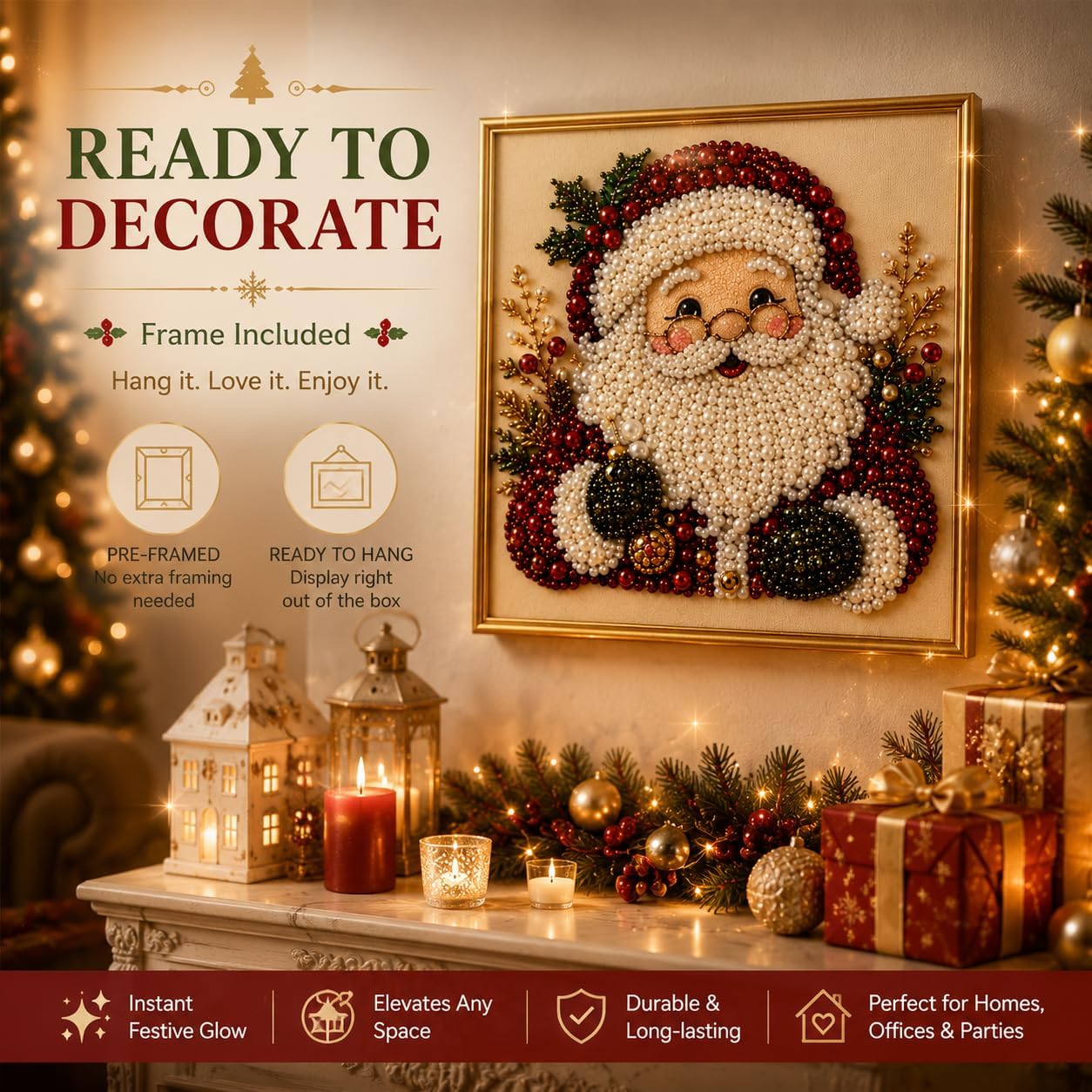 DIY Christmas Pearl Diamond Pa - Art Craft Adult review and price