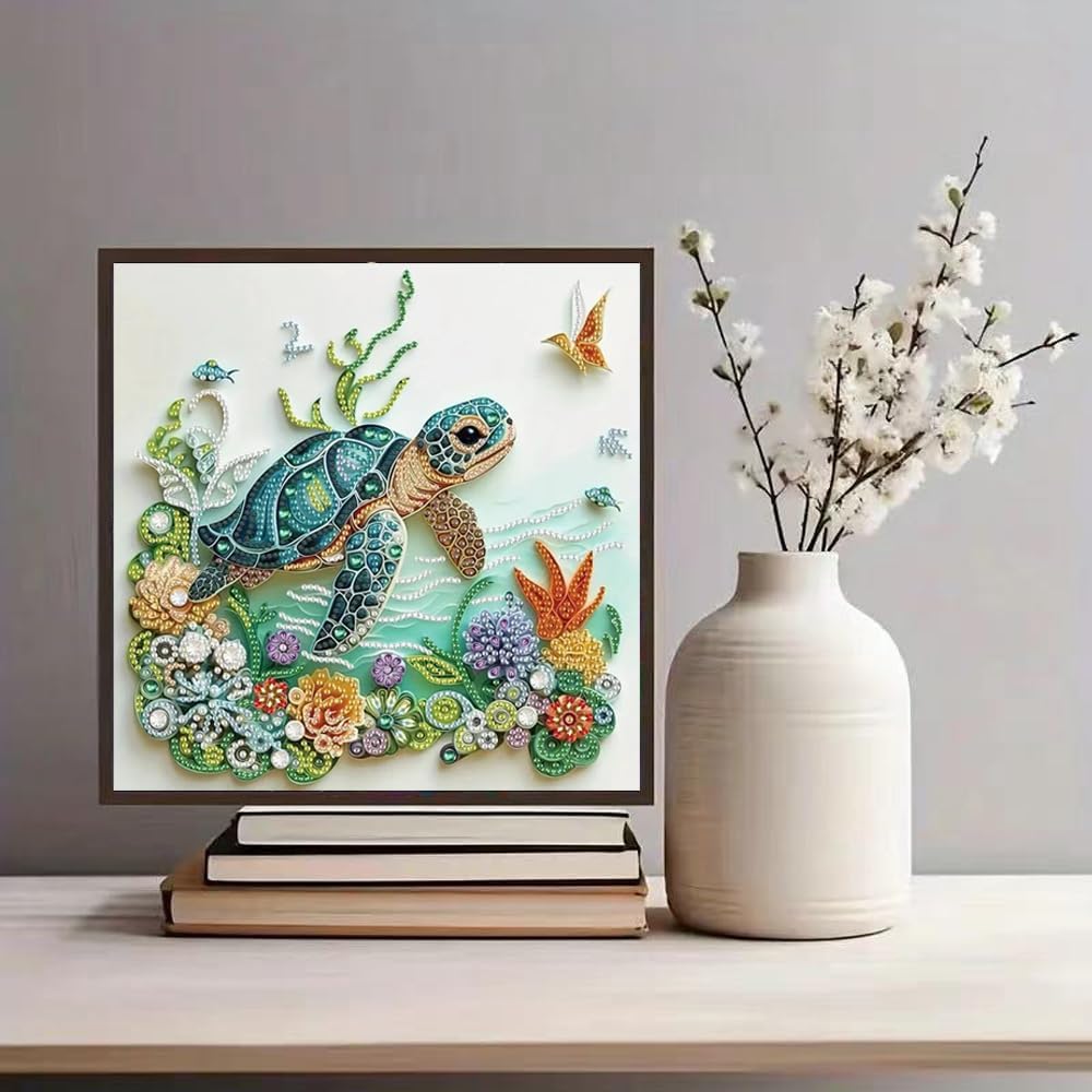 Sea Turtle Animal Diamond Pain - Art Craft Adult review and price