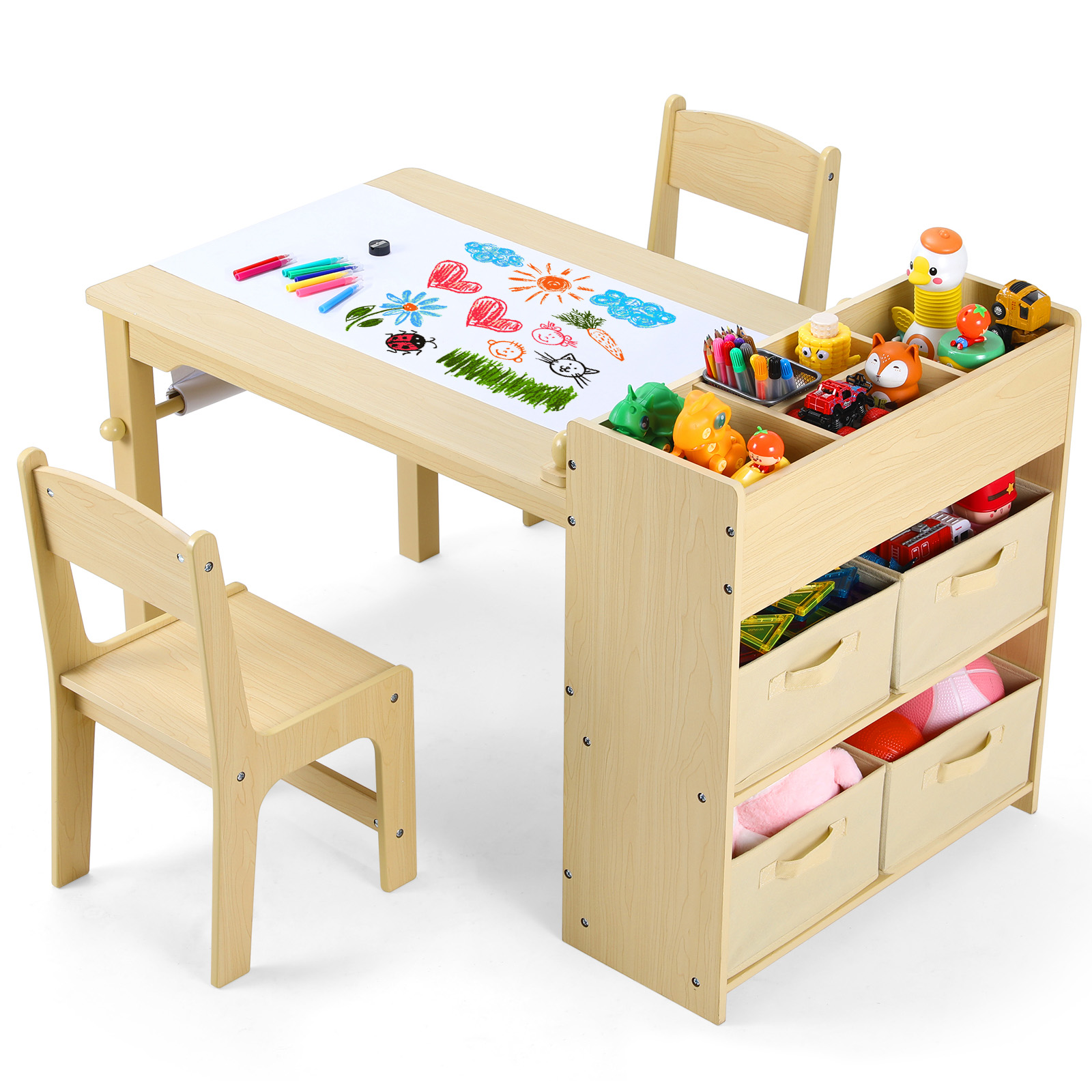 AOOU Kids Art Table and 2 Chai - Art Craft For Toddlers review and price