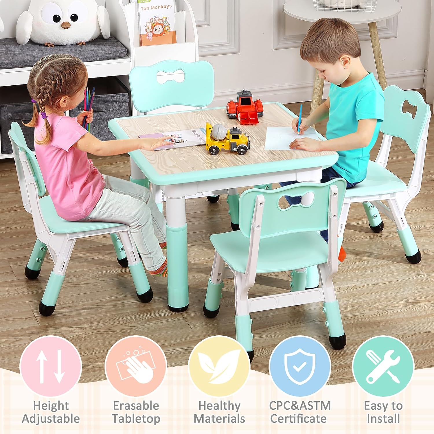 TackView 23inch Kids Table and - Art Craft For Toddlers review and price