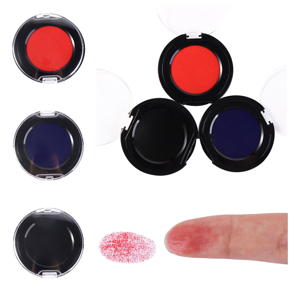Red Blue Black Mini Fingerprin - Stamping Ink Pad review and price