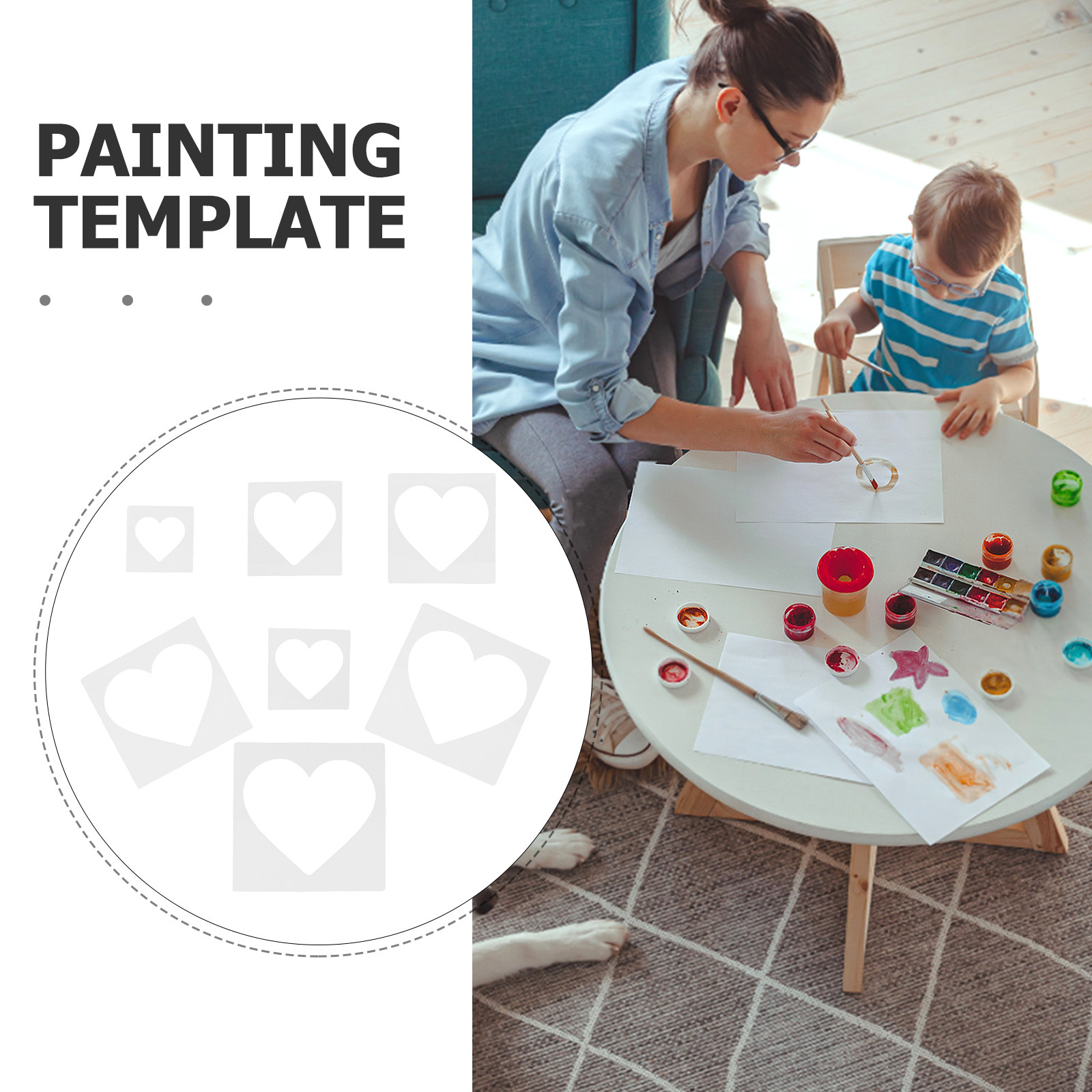 7Pcs DIY Stencils Templates He - Art And Craft Valentine review and price