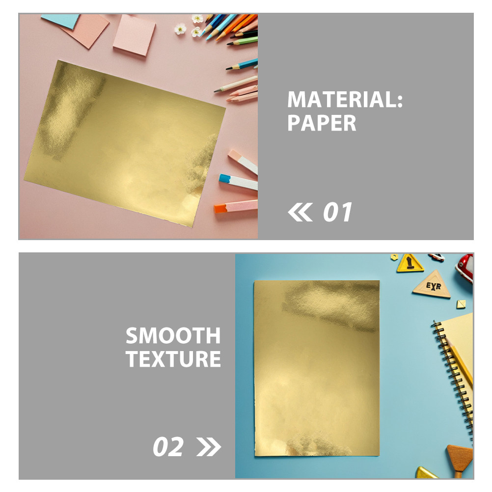 50Pcs Metallic Mirror Cardstoc - Art Craft Mirror review and price