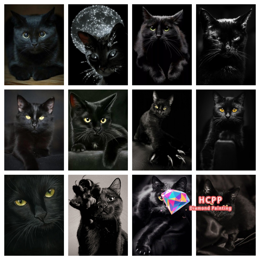 unframe Black Cat Animal Diamo - Art Craft Animals review and price