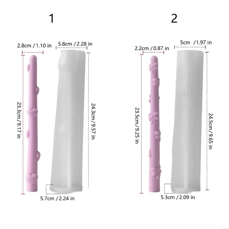 Long Silicone Mould with Heart - Art Craft Description review and price