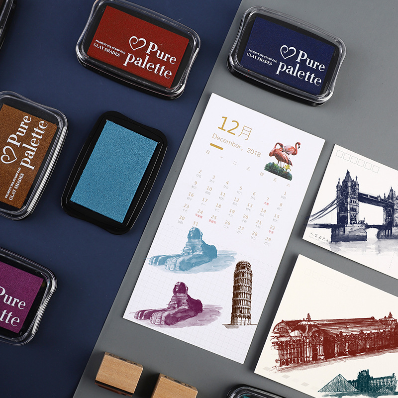 12 Colors Large Size Vintage I - Stamping Ink Pad review and price