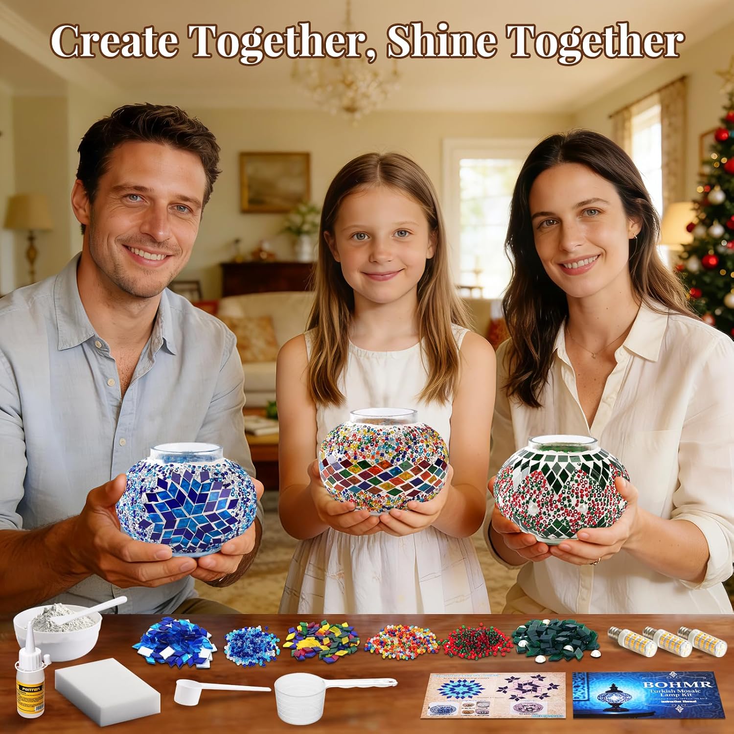DIY 3 Globe Turkish Mosaic Lam - Art Craft Adult review and price