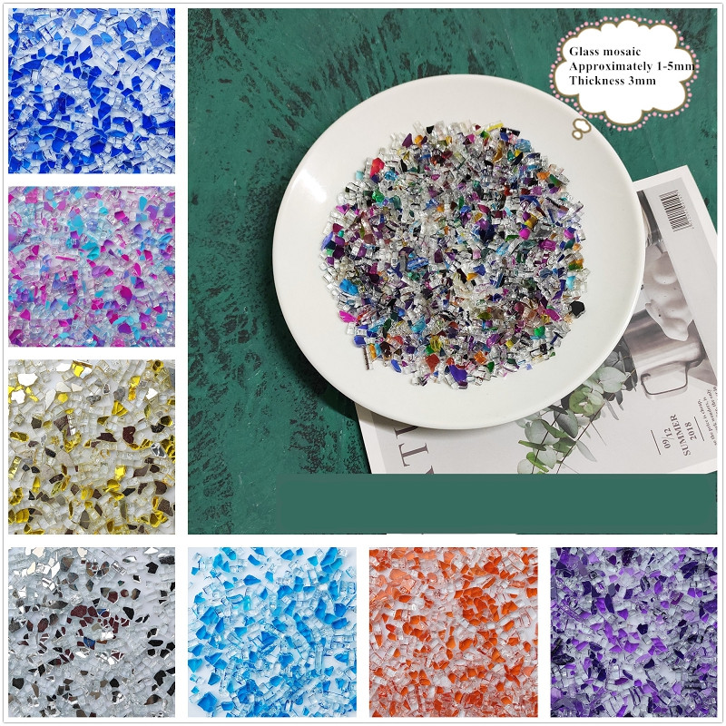 100g Mixed Color Crystal Glass - Art Craft Mirror review and price