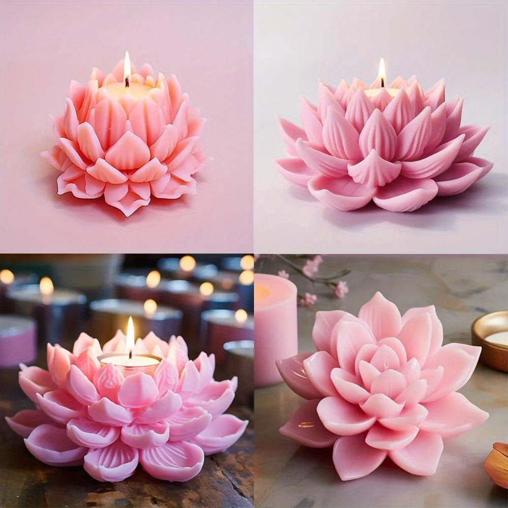 3D Lotus Flower Candle Silicon - Art And Craft Valentine review and price