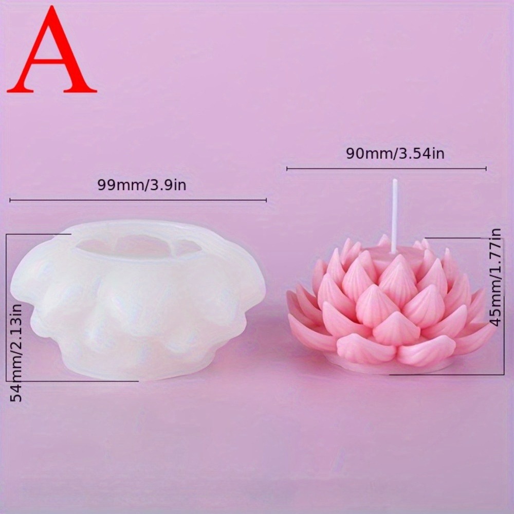 3D Lotus Flower Candle Silicon - Art And Craft Valentine review and price