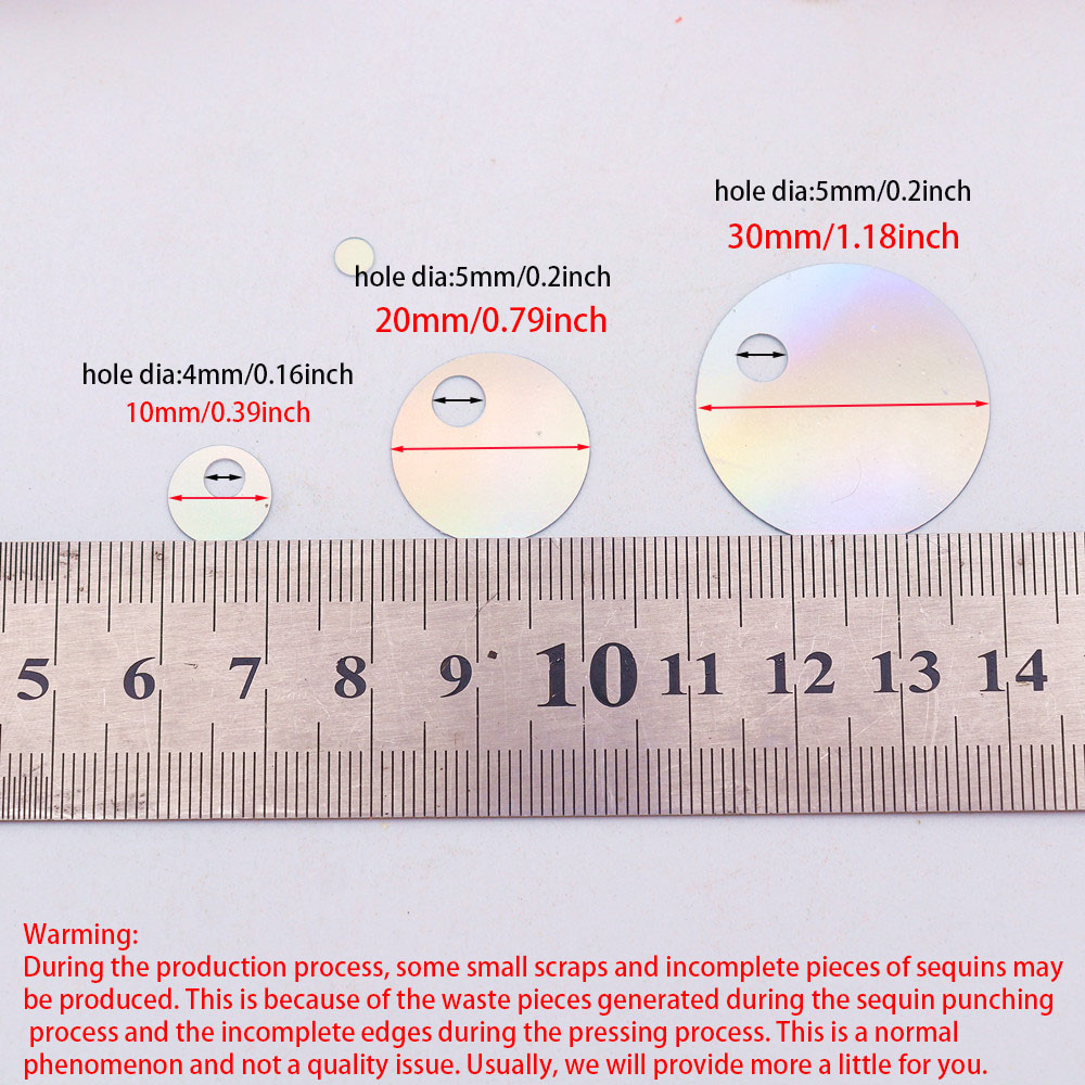 10/20/30mm Large Hole Holograf - Art Craft Flower Making review and price