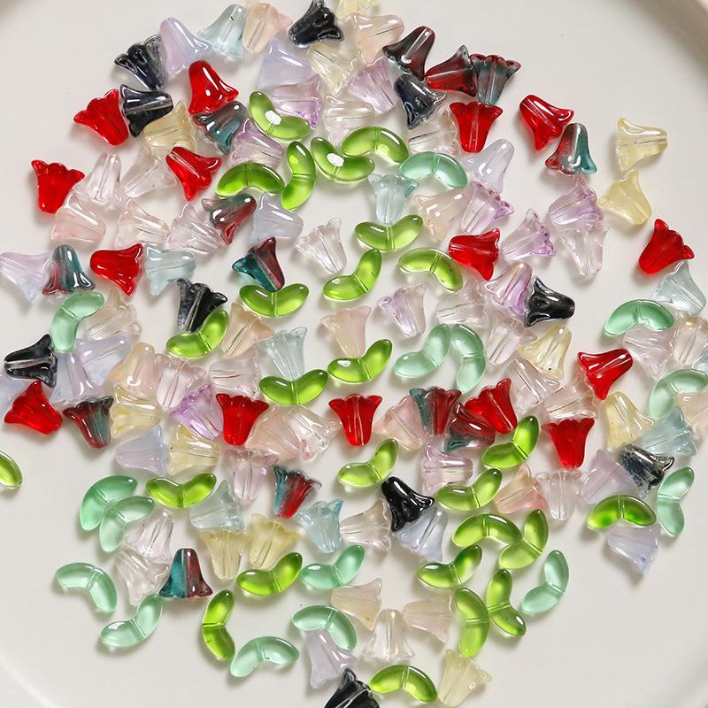 Lampwork  Flower Beads 30Pcs M - Art Craft Flower Making review and price