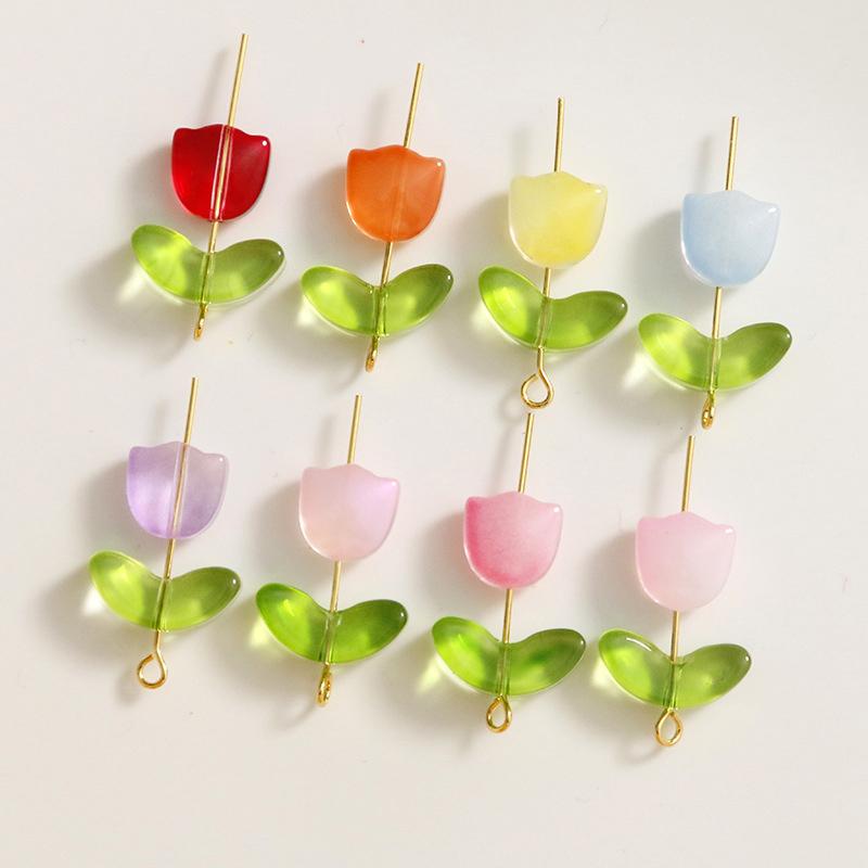 Lampwork  Flower Beads 30Pcs M - Art Craft Flower Making review and price
