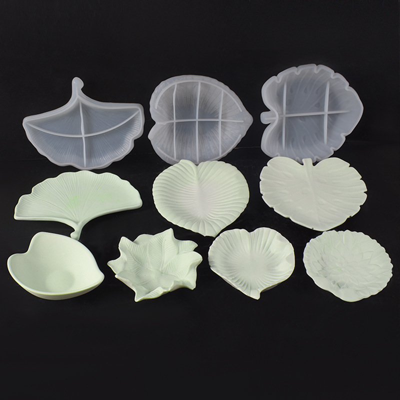 Plaster Cement DIY Leaf Dish M - Art Craft Mirror review and price