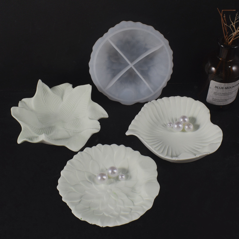 Plaster Cement DIY Leaf Dish M - Art Craft Mirror review and price