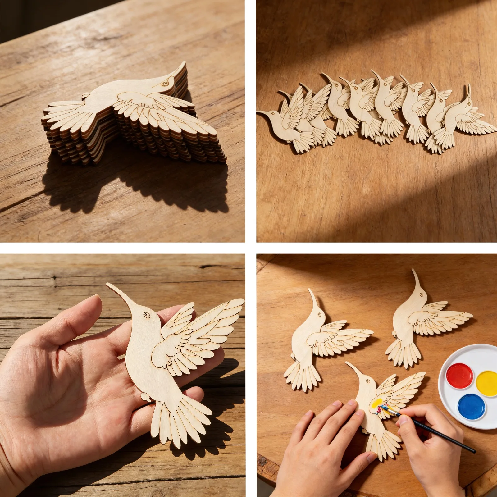 10pcs Unfinished Wood Animal B - Art Craft Animals review and price