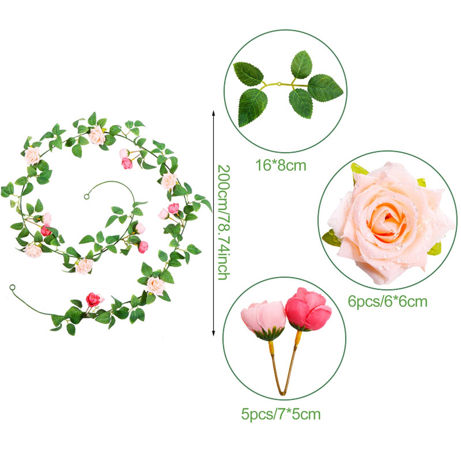 Artificial Rose Garland Art Cr - Art And Craft Valentine review and price
