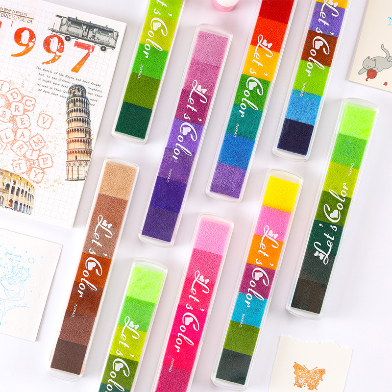 Cute Mix Color Inkpad for Scho - Stamping Ink Pad review and price
