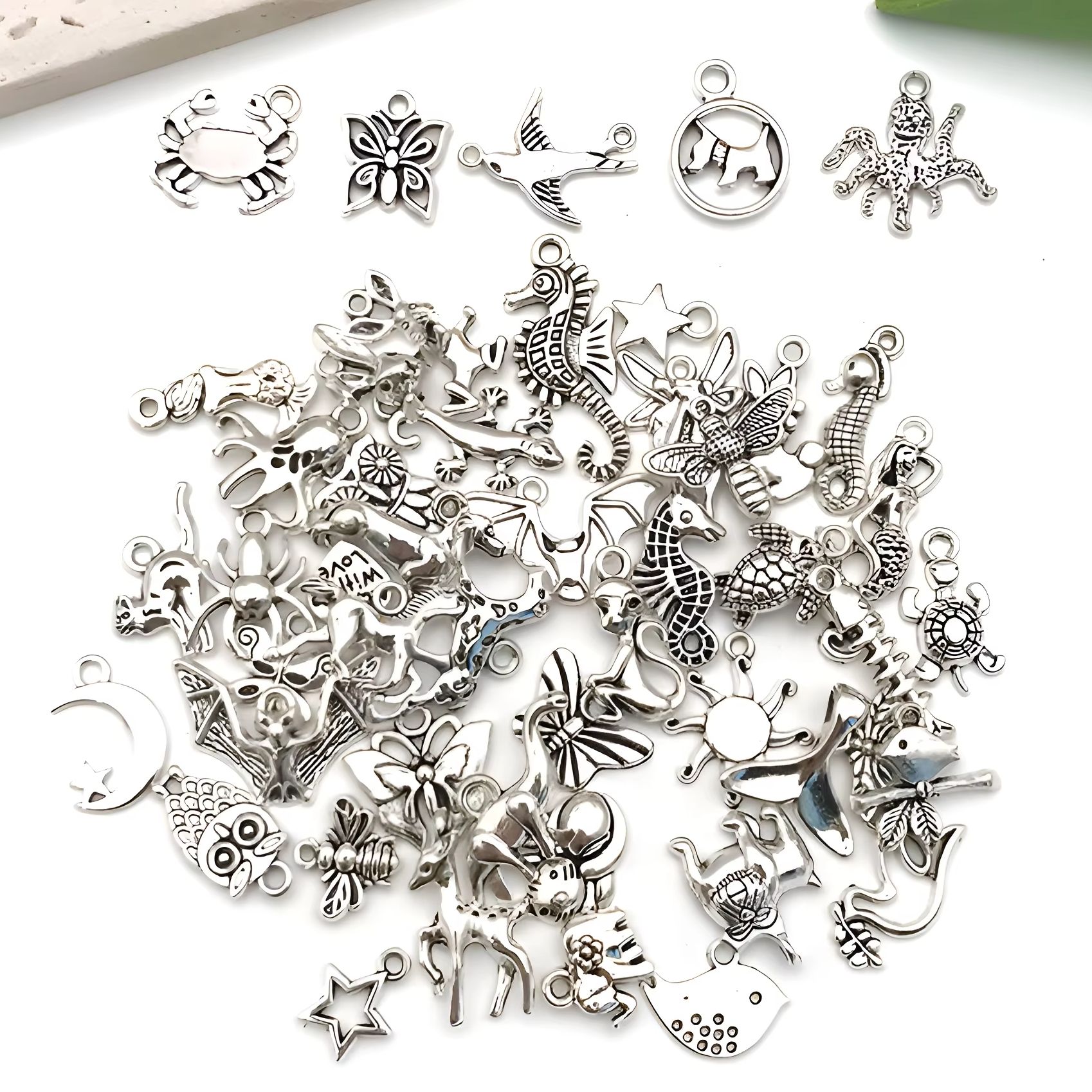 10/20/30/50pcs Silvery Mixed P - Art Craft Animals review and price
