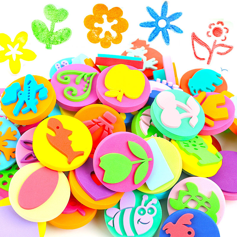 6Pcs/bag Foam Stamps for Paint - Art Craft For Toddlers review and price
