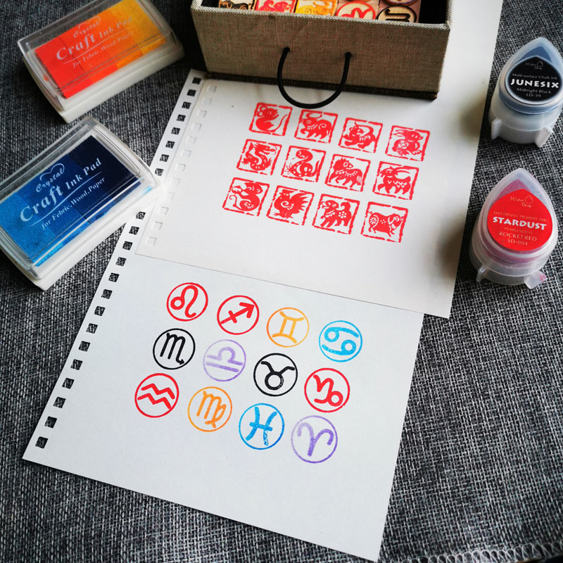 DIY Twelve Zodiac Seals Twelve - Stamping Ink Pad review and price