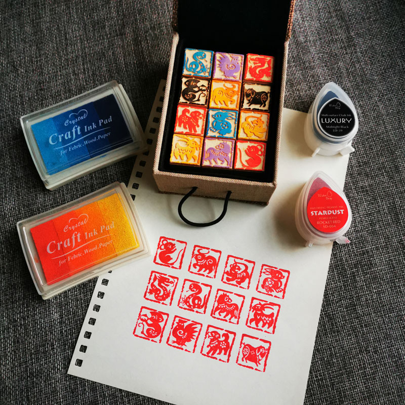 DIY Twelve Zodiac Seals Twelve - Stamping Ink Pad review and price