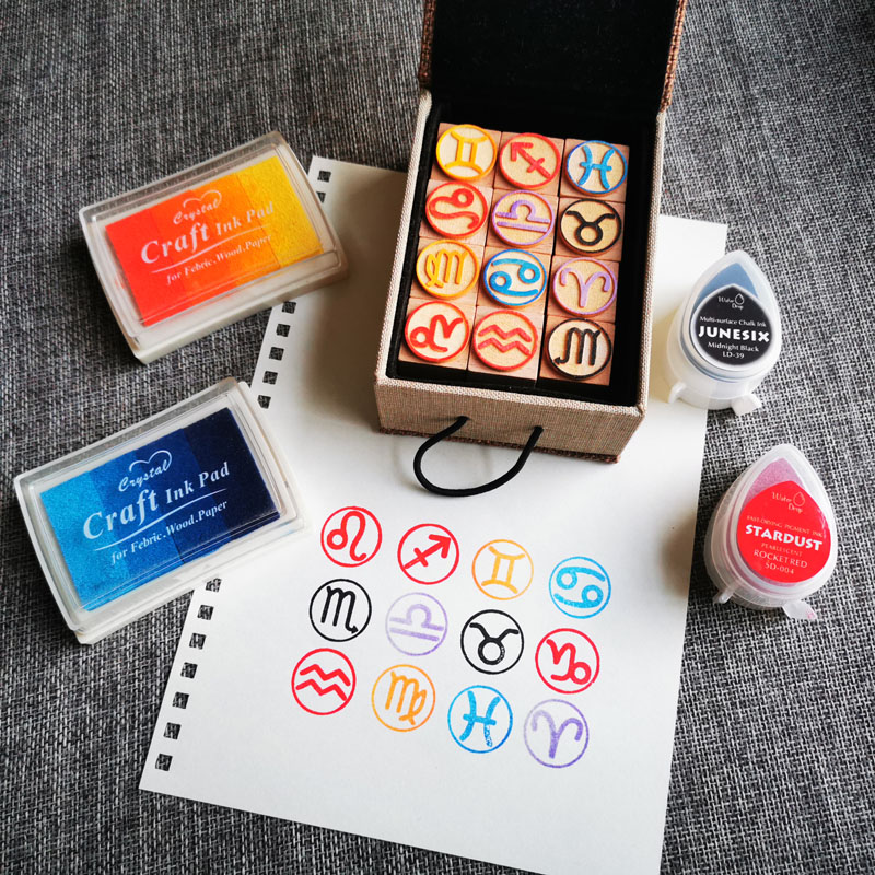 DIY Twelve Zodiac Seals Twelve - Stamping Ink Pad review and price