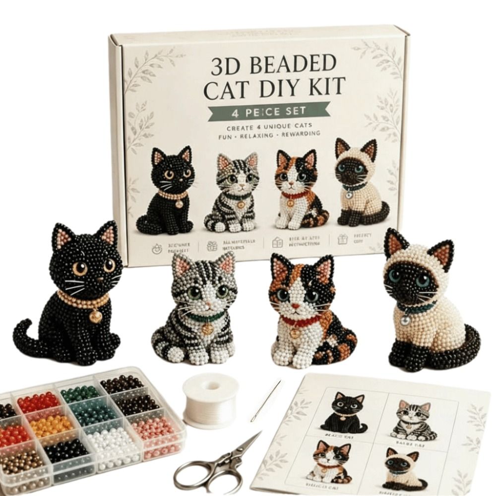 Tiny Beads 3D Beaded Animal Ki - Art Craft Animals review and price