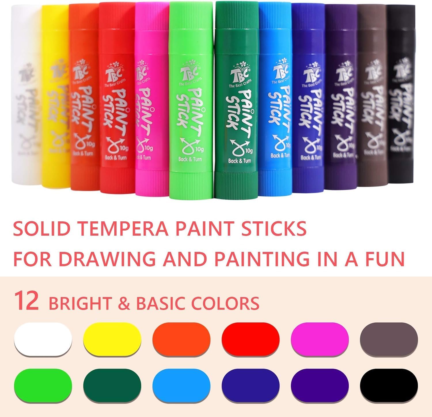 TBC The Best Crafts Paint Stic - Art Craft For Toddlers review and price
