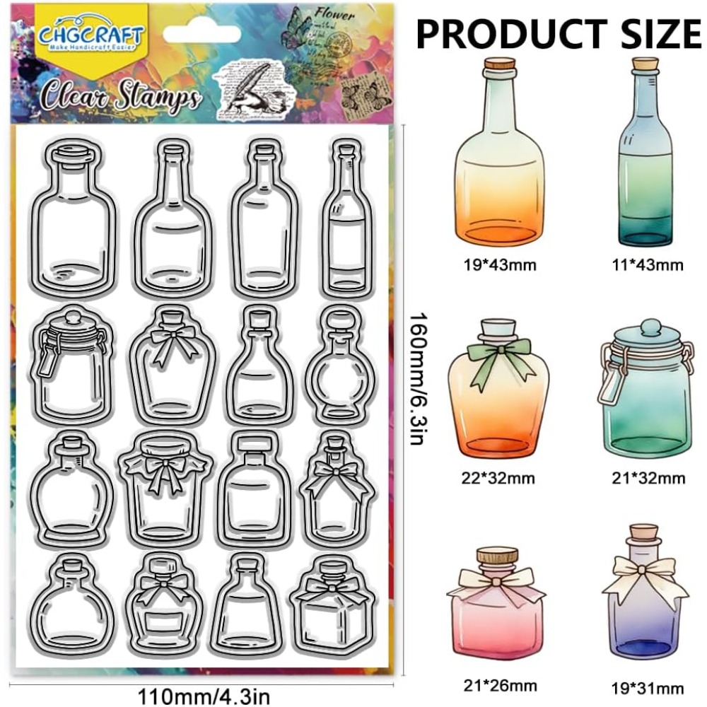 Various Bottle Style Clear Sta - Stamping Ink Pad review and price