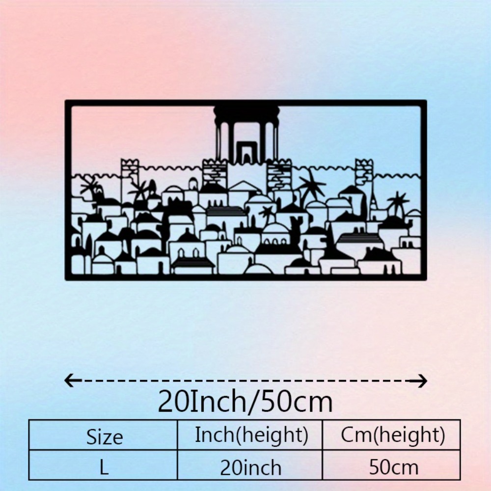 CIFBUY Metal Wall Art Jerusale - Art & Craft Kortingscode review and price